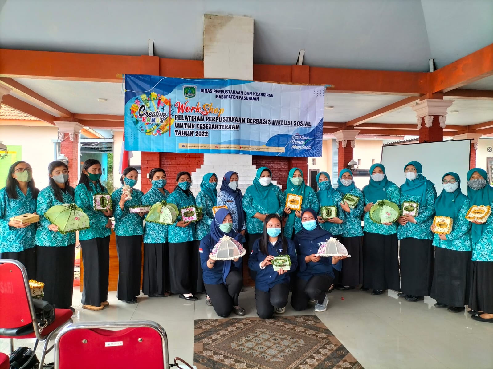Workshop Pelatihan Perpustakaan Berbasis Inklusi Sosial Untuk Kesejahteraan di Kecamatan Tosari Tanggal 17 Maret 2022