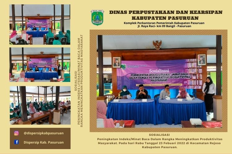 Sosialisasi Peningkatan Indeks/ Minat Baca Dalam Rangka Meningkatkan Produktifitas Masyarakat  Tahun 2022