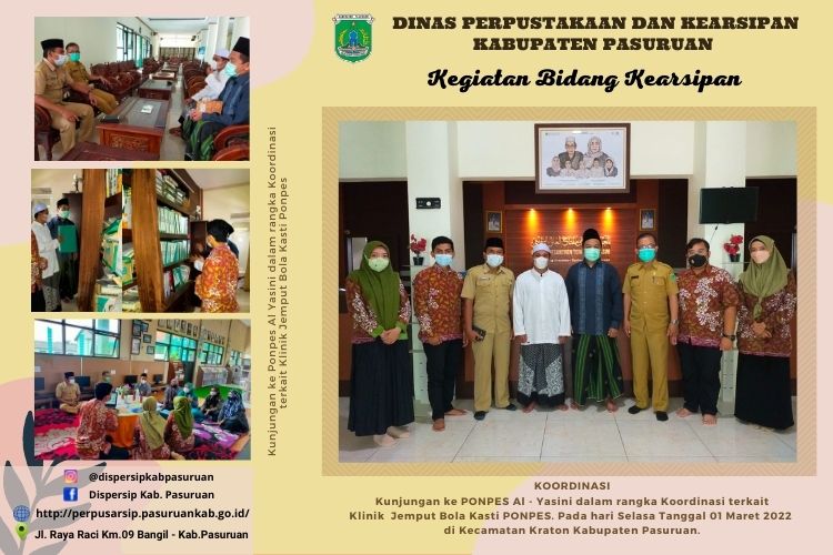 Kunjungan ke Ponpes Al Yasini dalam rangka Koordinasi terkait Klinik Jemput Bola Kasti Ponpes 